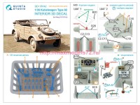 QD+35142   3D Декаль интерьера кабины Kubelwagen Type 82 (Meng VS-015) (с 3D-печатными деталями) (attach3 89645)